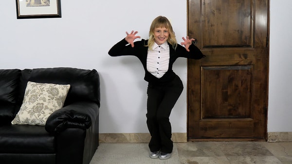 19yo Blonde Does It All XXX backroom casting couch video