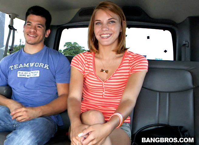 Petite Red-Head Fucked Hardcore Style On The BangBus bangbus Bang USA bangbros XXX