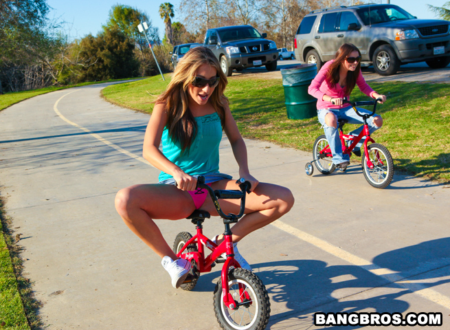 Sit On My Bike And Peddle My Balls!!!! fuckteamfive Bang USA bangbros XXX