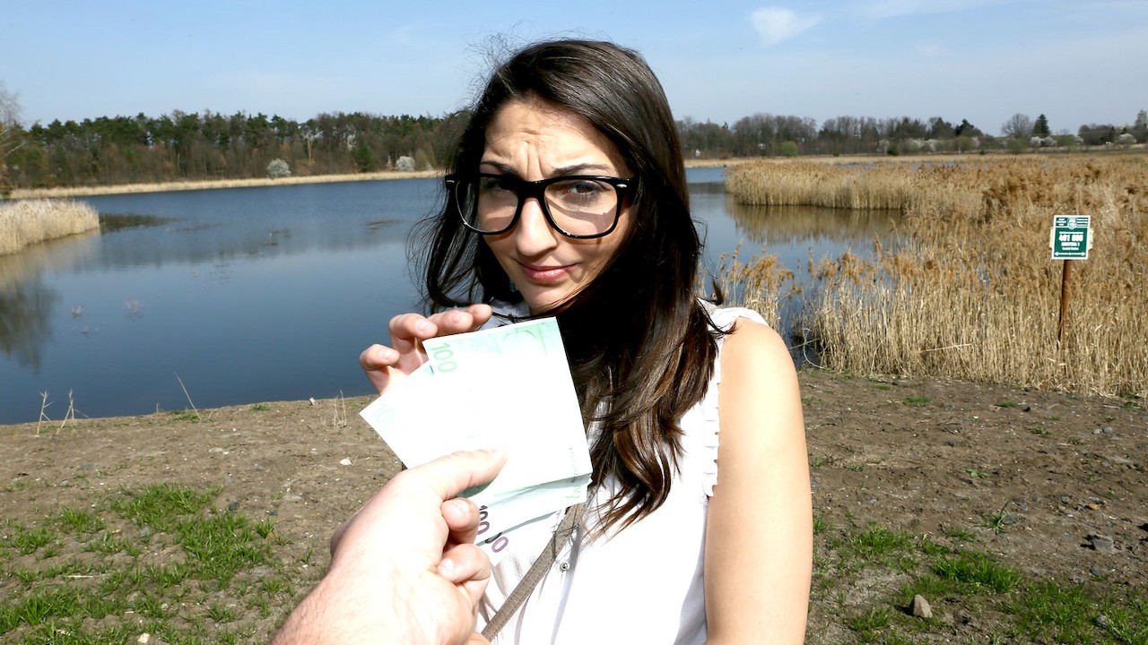 Hard Cock for Spanish Pussy Outside