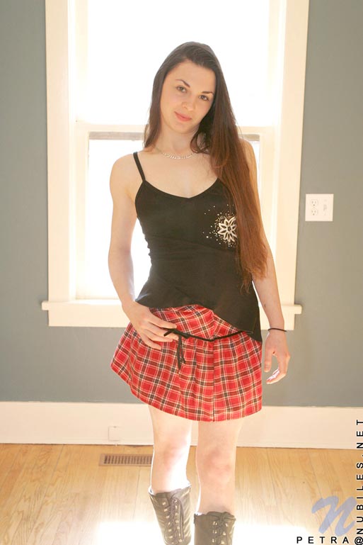 Petra - Chequered Skirt - nubiles XXX - photo #1