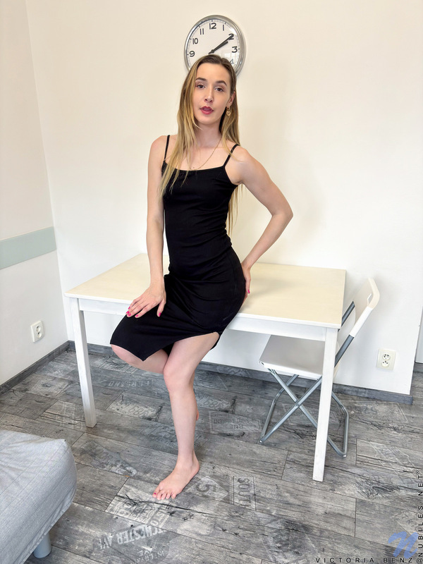 Victoria Benz - Tight Black Dress - nubiles XXX - photo #1