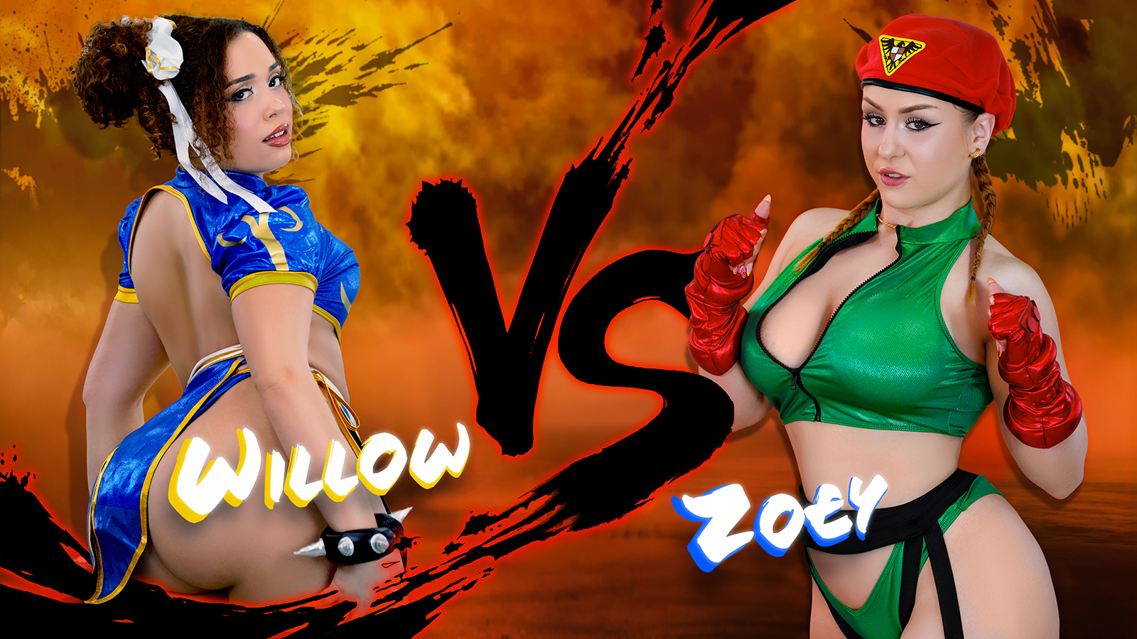 Willow Ryder vs Zoey Uso! Fight! (Street Fighter Parody) - teamskeetsingles
